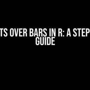 Add Points Over Bars in R: A Step-by-Step Guide