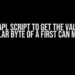 Need CAPL Script to Get the Value of a Particular Byte of a First CAN Message?