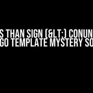 The Less Than Sign (<) Conundrum: A Django Template Mystery Solved