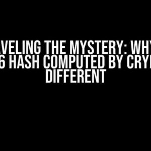 Unraveling the Mystery: Why the SHA-256 Hash Computed by CryptoJS is Different